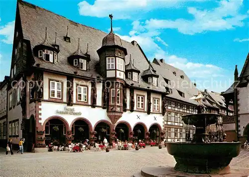 AK / Ansichtskarte Goslar Hotel Kaiser Worth Brunnen Kat. Goslar
