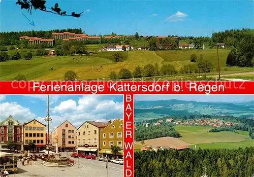 AK / Ansichtskarte Regen Ferienanlage Kattersdorf Teilansicht Fliegeraufnahme Kat. Regen
