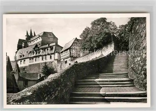 AK / Ansichtskarte Diez Lahn Schlosstreppe Kat. Diez