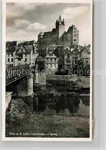 AK / Ansichtskarte Diez Lahn Lahnbruecke Schloss Kat. Diez