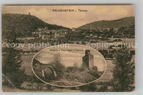 AK / Ansichtskarte Falkenstein Taunus Burgruine Kat. Koenigstein im Taunus
