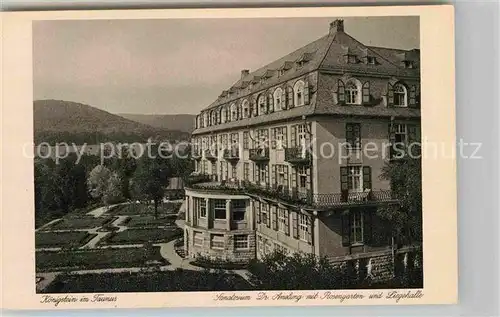 AK / Ansichtskarte Koenigstein Taunus Sanatorium Rosengarten Liegehalle Kat. Koenigstein im Taunus