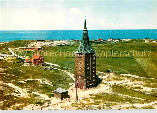 AK / Ansichtskarte Wangerooge Nordseebad Westturm Fliegeraufnahme Kat. Wangerooge