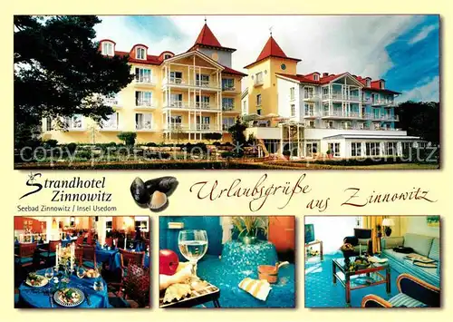 AK / Ansichtskarte Zinnowitz Ostseebad Strandhotel Zinnowitz