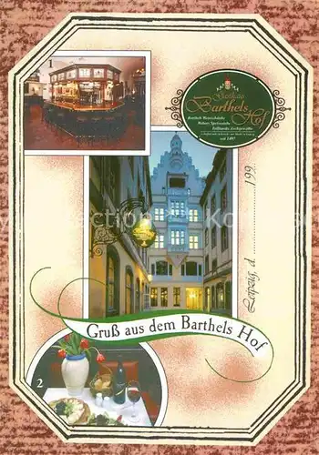 AK / Ansichtskarte Leipzig Barthels Hof Gasthaus Kat. Leipzig