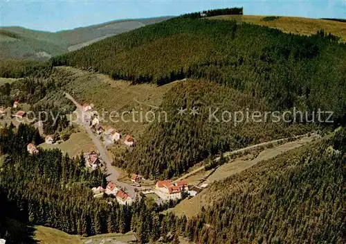 AK / Ansichtskarte Wildemann Fliegeraufnahme im Spiegeltal Kat. Wildemann Harz