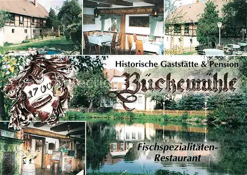 AK / Ansichtskarte Gernrode Harz Restaurant Pension Bueckemuehle Kat. Gernrode Harz