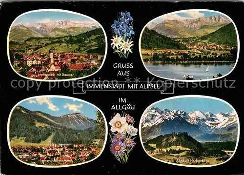 AK / Ansichtskarte Immenstadt Allgaeu Alpsee Daumen  Kat. Immenstadt i.Allgaeu