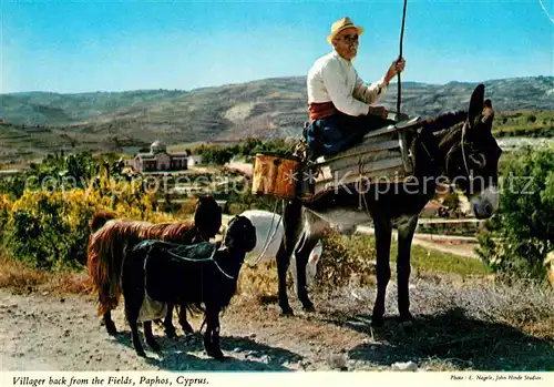 AK / Ansichtskarte Paphos Villager back from the Fields Kat. Paphos Cyprus