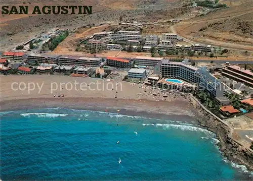 AK / Ansichtskarte San Augustin Fliegeraufnahme Playa de las Burras Kat. Gran Canaria