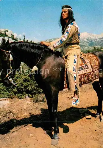 AK / Ansichtskarte Schauspieler Pierre Brice Film Winnetou 1. Teil Kat. Kino und Film