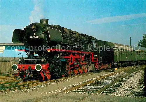 AK / Ansichtskarte Lokomotive 44 1558 Gueterzug Deutsche Bahn Hamm  Kat. Eisenbahn