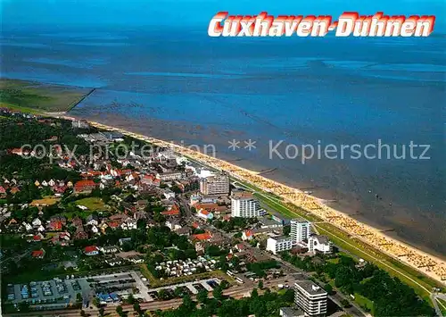 AK / Ansichtskarte Duhnen Nordsee Fliegeraufnahme Kat. Cuxhaven