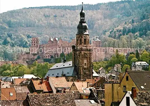 AK / Ansichtskarte Heidelberg Neckar Heiliggeistkirche und Schloss Kat. Heidelberg