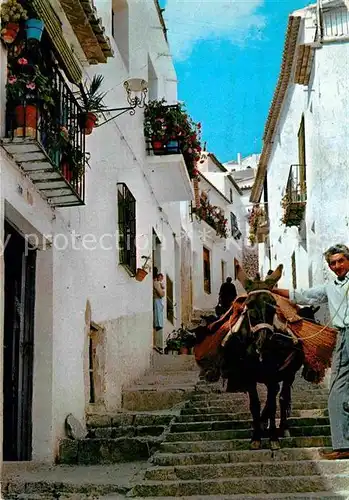 AK / Ansichtskarte Altea Calle tipica Packesel Kat. Spanien