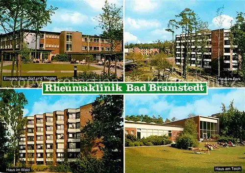 AK / Ansichtskarte Bad Bramstedt Rheumaklinik Theater Haus im Park Haus im Wald Haus am Teich Kat. Bad Bramstedt