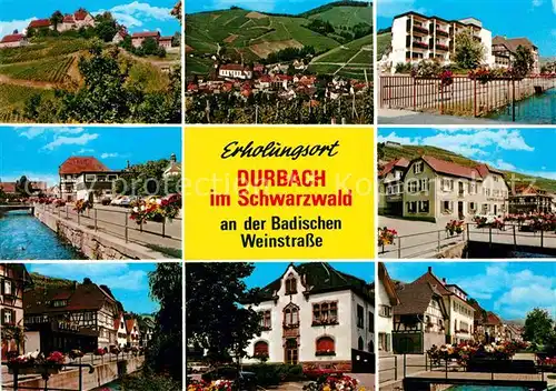AK / Ansichtskarte Durbach Orts und Teilansichten Kat. Durbach Schwarzwald