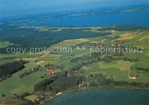 AK / Ansichtskarte Breitbrunn Chiemsee Fliegeraufnahme Kat. Breitbrunn a.Chiemsee