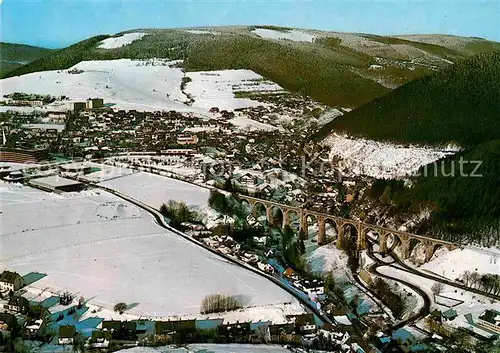 AK / Ansichtskarte Willingen Sauerland Fliegeraufnahme Viadukt Kat. Willingen (Upland)