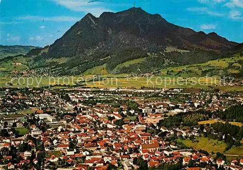 AK / Ansichtskarte Sonthofen Oberallgaeu Fliegeraufnahme mit Gruenten Kat. Sonthofen