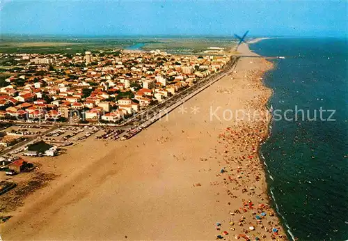 AK / Ansichtskarte Valras Plage Vue aerienne de la plage Kat. Valras Plage