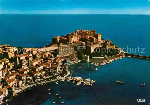 AK / Ansichtskarte Calvi Vue aerienne de la Ville Marine Citadelle Collection Charmes et Couleurs de la Corse Kat. Calvi