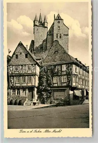 AK / Ansichtskarte Diez Lahn Alter Markt Schloss Kat. Diez