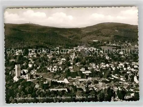 AK / Ansichtskarte Koenigstein Taunus Luftaufnahme Grosser Feldberg Kat. Koenigstein im Taunus