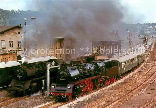 AK / Ansichtskarte Lokomotive Personen Dampflokomotive 35 1113 6 Bahnhof Nossen  Kat. Eisenbahn