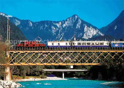 AK / Ansichtskarte Eisenbahn Alpine Classic Glacier Express Hinterrheinbruecke Reichenau Tamins Kat. Eisenbahn