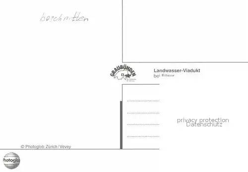 AK / Ansichtskarte Eisenbahn Landwasser Viadukt Filisur  Kat. Eisenbahn