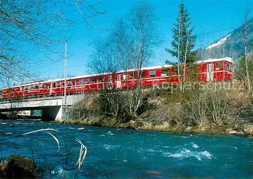 AK / Ansichtskarte Eisenbahn Luzern Stans Engelberg Bahn Engelberger Aa Dallenwil  Kat. Eisenbahn