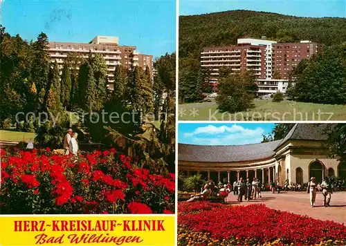 AK / Ansichtskarte Bad Wildungen Herz Kreislaf Klinik Park Kat. Bad Wildungen