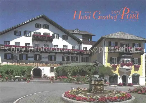 AK / Ansichtskarte St Gilgen Salzkammergut Hotel Gasthof zur Post Kat. St Gilgen Wolfgangsee