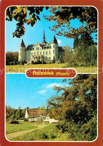AK / Ansichtskarte Ralswiek Schloss jetzt Feierabendheim am Jasmunder Bodden Kat. Ralswiek