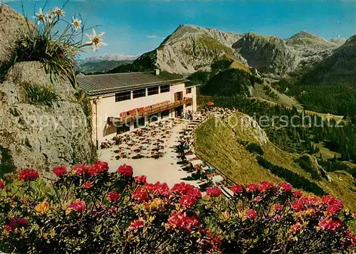 AK / Ansichtskarte Jenner Berchtesgaden Jennerbahn Berggaststaette mit Schneibstein Berchtesgadener Alpen Kat. Berchtesgaden