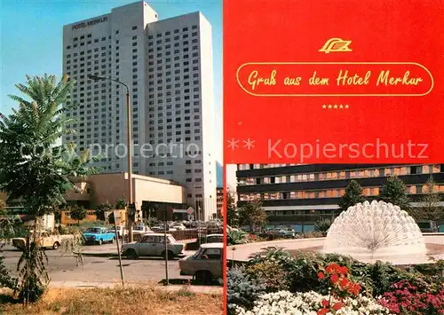 AK / Ansichtskarte Leipzig Hotel Merkur Wasserspiele Messestadt Kat. Leipzig