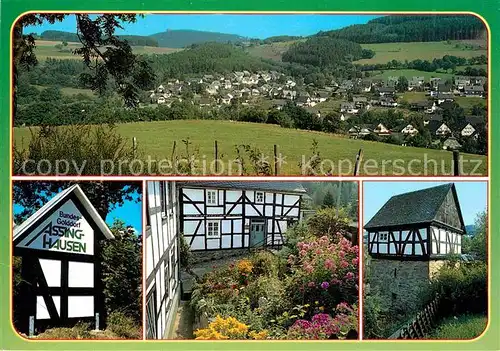 AK / Ansichtskarte Assinghausen Panorama Fachwerkhaeuser Kat. Olsberg