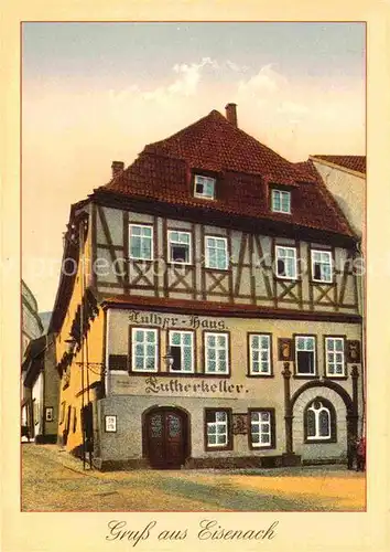 AK / Ansichtskarte Eisenach Thueringen Luther Haus Lutherkeller Kat. Eisenach