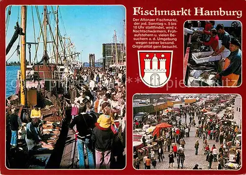 AK / Ansichtskarte Hamburg Fischmarkt Details Kat. Hamburg