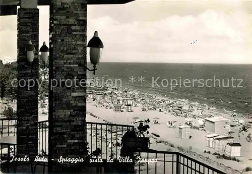AK / Ansichtskarte Lido di Jesolo Spiaggia vista da Villa Zoppes Kat. Italien