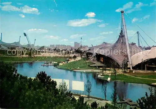 AK / Ansichtskarte Muenchen Olympiapark Stadion Schwimm und Sporthalle Kat. Muenchen