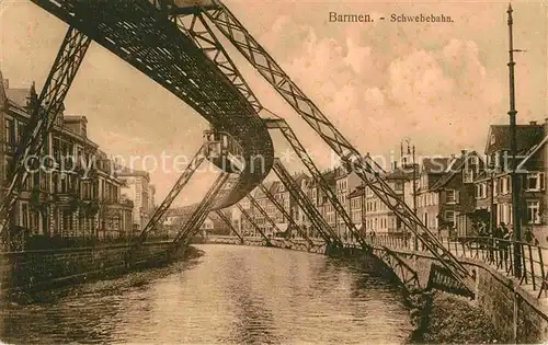 AK / Ansichtskarte Barmen Wuppertal Schwebebahn Kat. Wuppertal