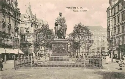 AK / Ansichtskarte Frankfurt Main Goethedenkmal Kat. Frankfurt am Main
