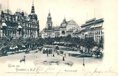 AK / Ansichtskarte Frankfurt Main Rossmarkt Kat. Frankfurt am Main