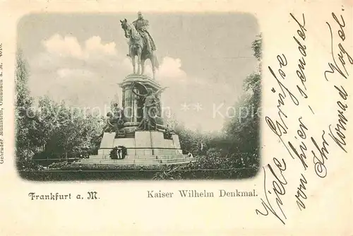 AK / Ansichtskarte Frankfurt Main Kaiser Wilhelm Denkmal Kat. Frankfurt am Main