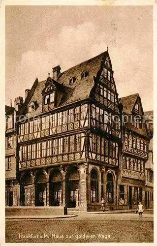AK / Ansichtskarte Frankfurt Main Haus zur Goldenen Waage Kat. Frankfurt am Main