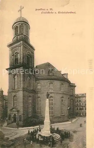 AK / Ansichtskarte Frankfurt Main Paulskirche Einheitsdenkmal Kat. Frankfurt am Main