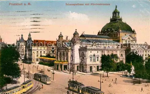 AK / Ansichtskarte Frankfurt Main Schauspielhaus Maerchenbrunnen Kat. Frankfurt am Main