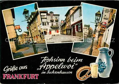 AK / Ansichtskarte Frankfurt Main aeppelwoi Sachsenhausen Gaststaetten Kat. Frankfurt am Main